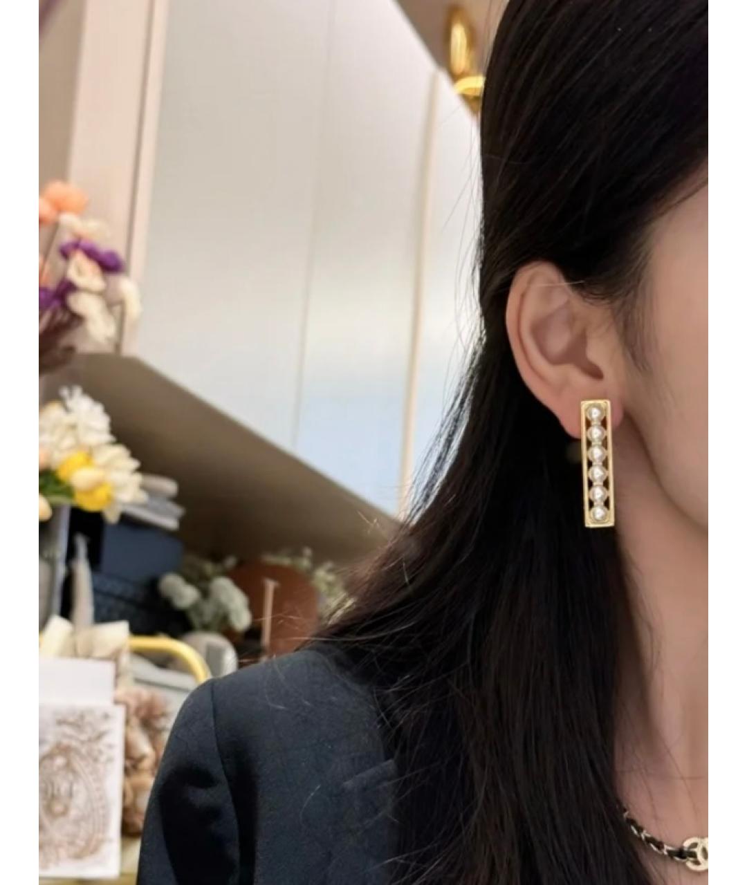 CHANEL Золотые серьги, фото 7