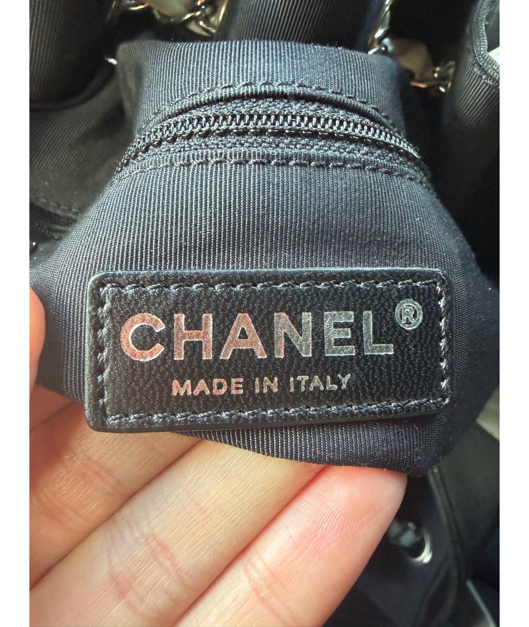 CHANEL Серая кожаная сумка через плечо, фото 4
