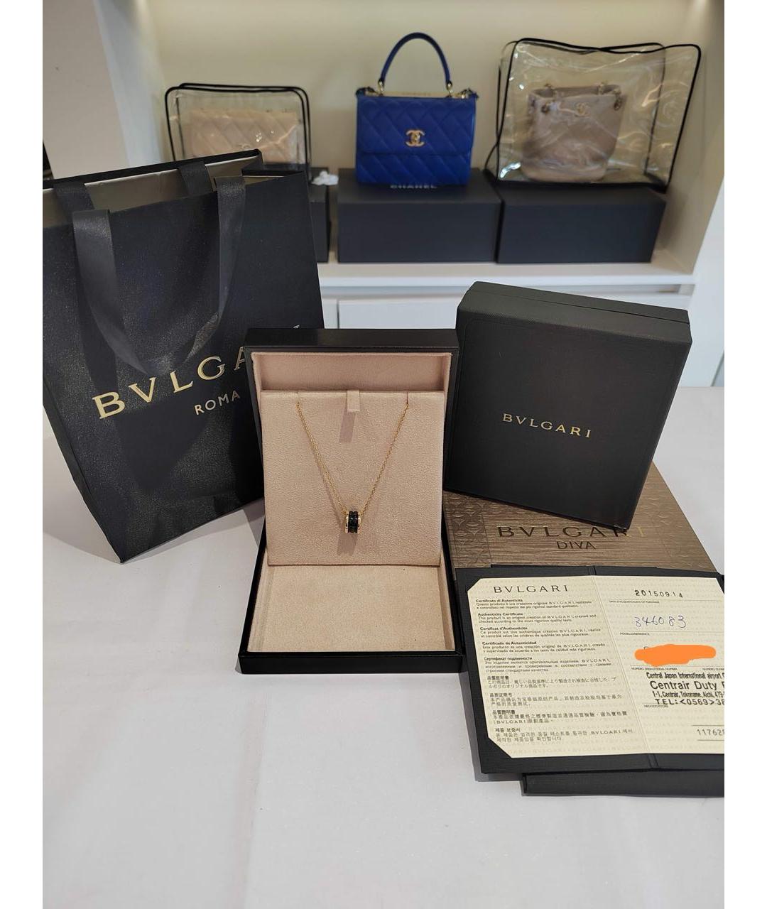 BVLGARI Золотое колье из розового золота, фото 4