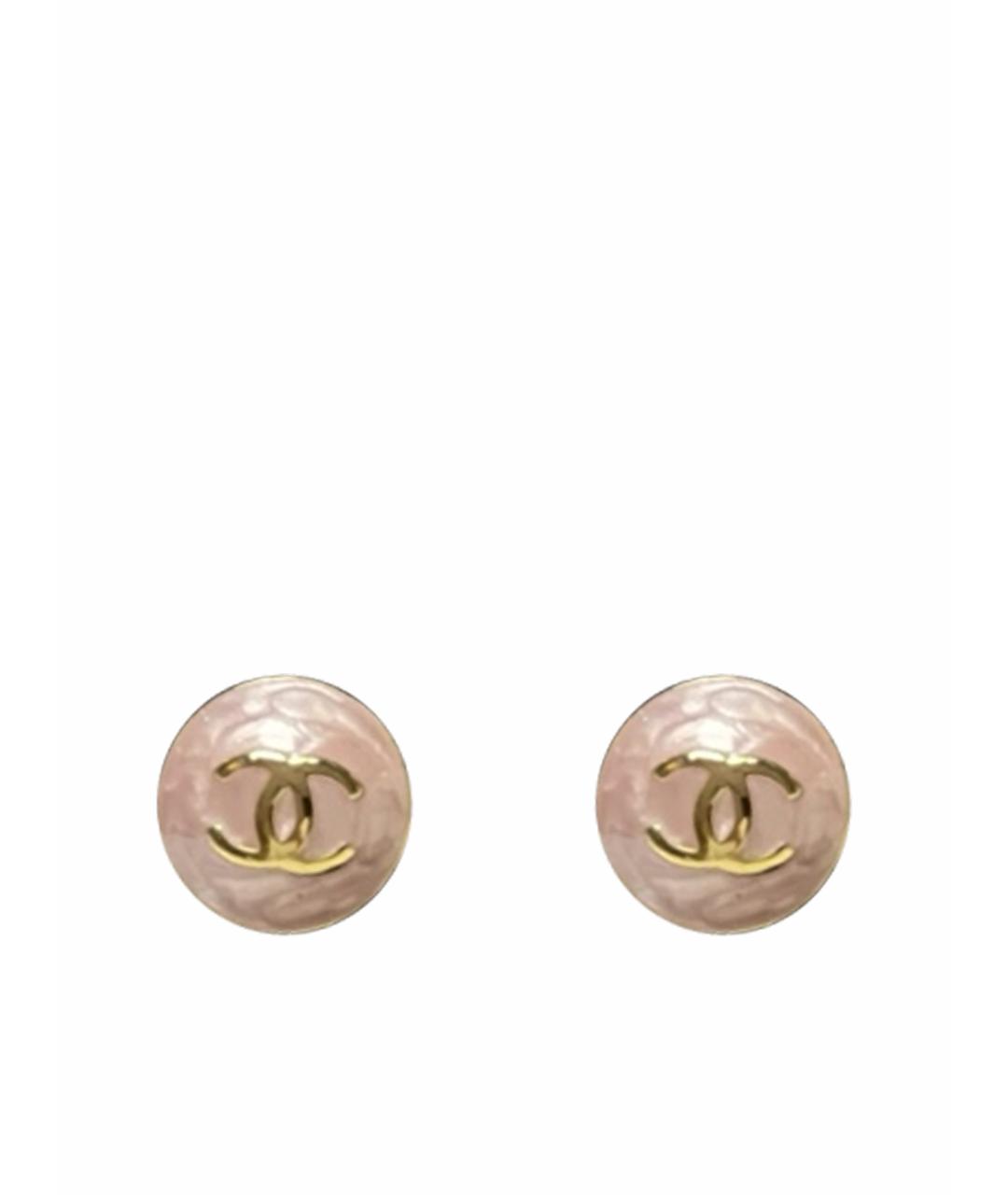 CHANEL Розовые серьги, фото 1