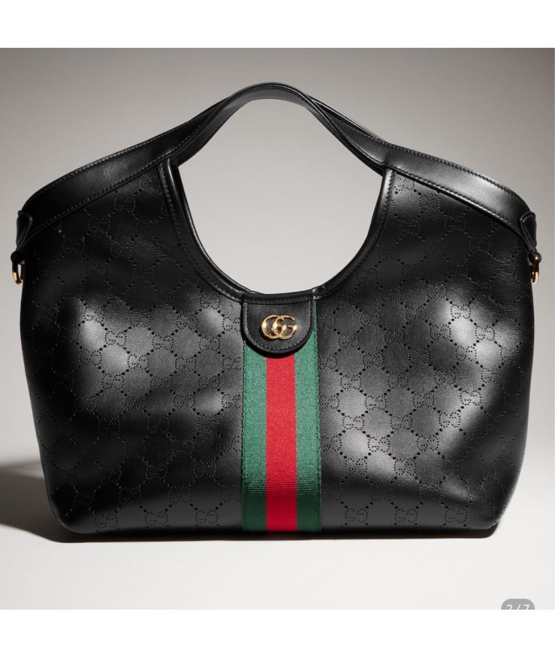 GUCCI Черная сумка тоут, фото 5