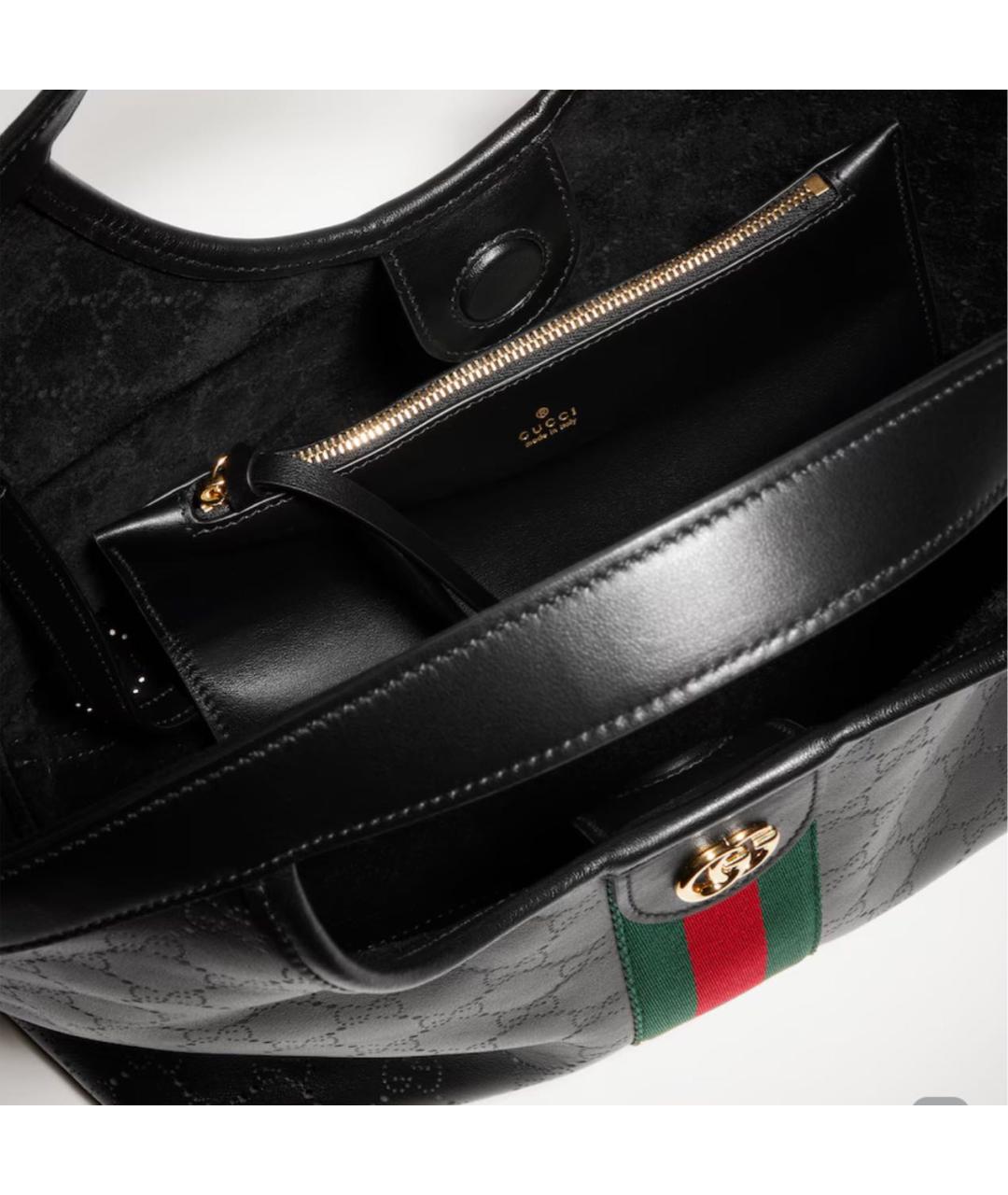 GUCCI Черная сумка тоут, фото 4