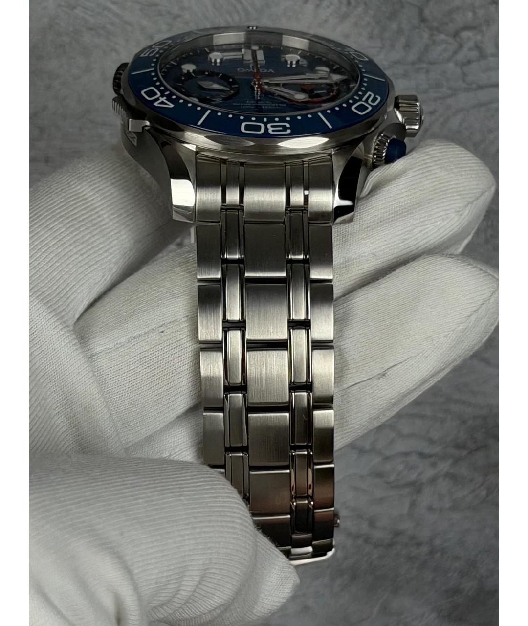 OMEGA Синие металлические часы, фото 4