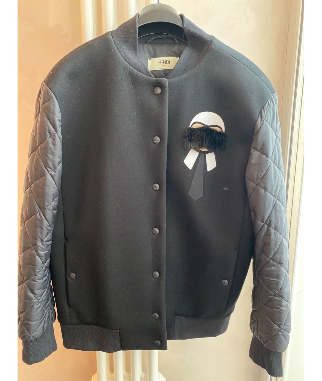FENDI Черная хлопко-эластановая куртка, фото 9