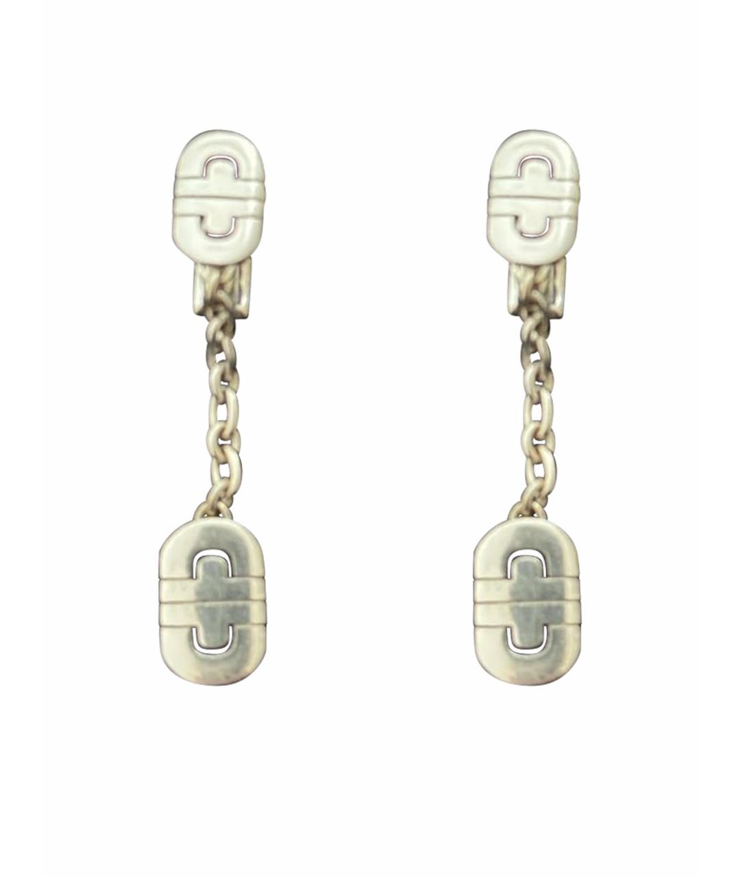 BVLGARI Белые серьги из белого золота, фото 1