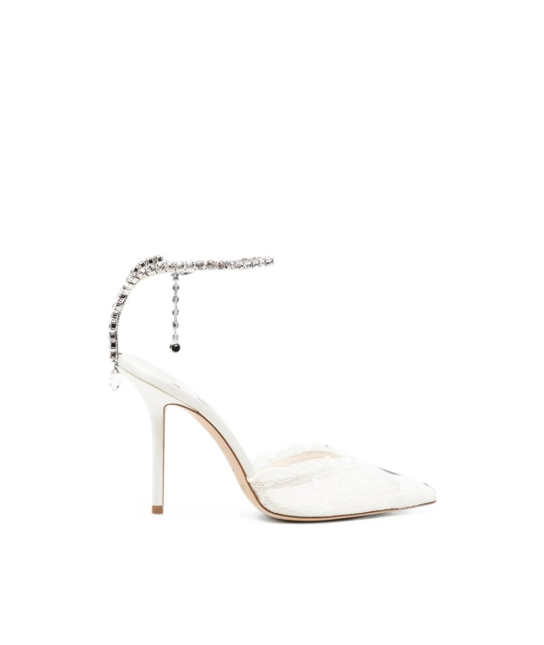 JIMMY CHOO Белые кожаные туфли, фото 1