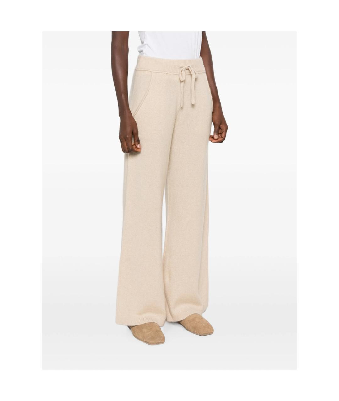 7 FOR ALL MANKIND Бежевые кашемировые брюки широкие, фото 5