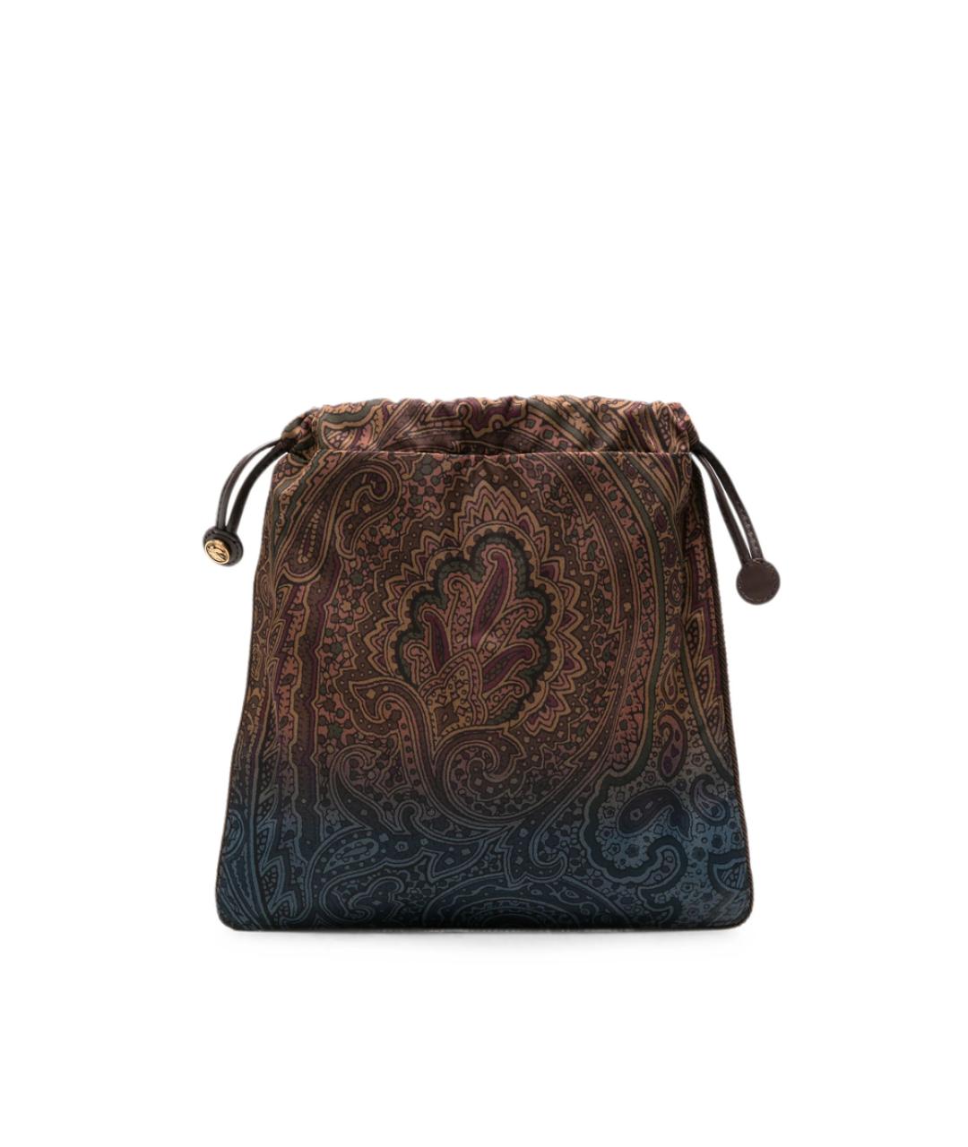 ETRO Коричневая тканевая сумка тоут, фото 1