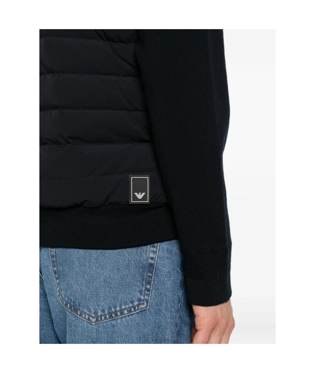EMPORIO ARMANI Синий пуховик, фото 4