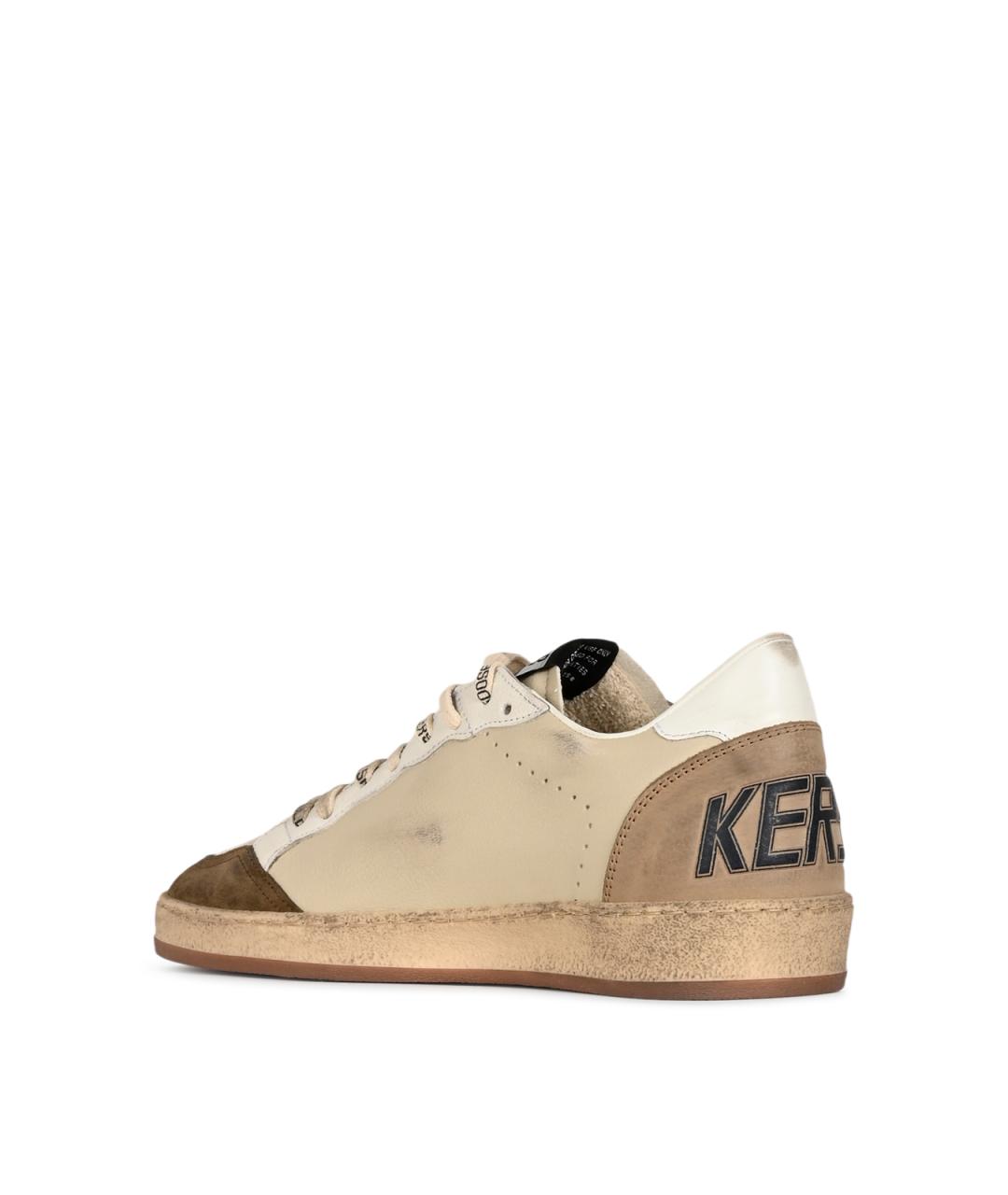 GOLDEN GOOSE Серые синтетические низкие кроссовки / кеды, фото 6