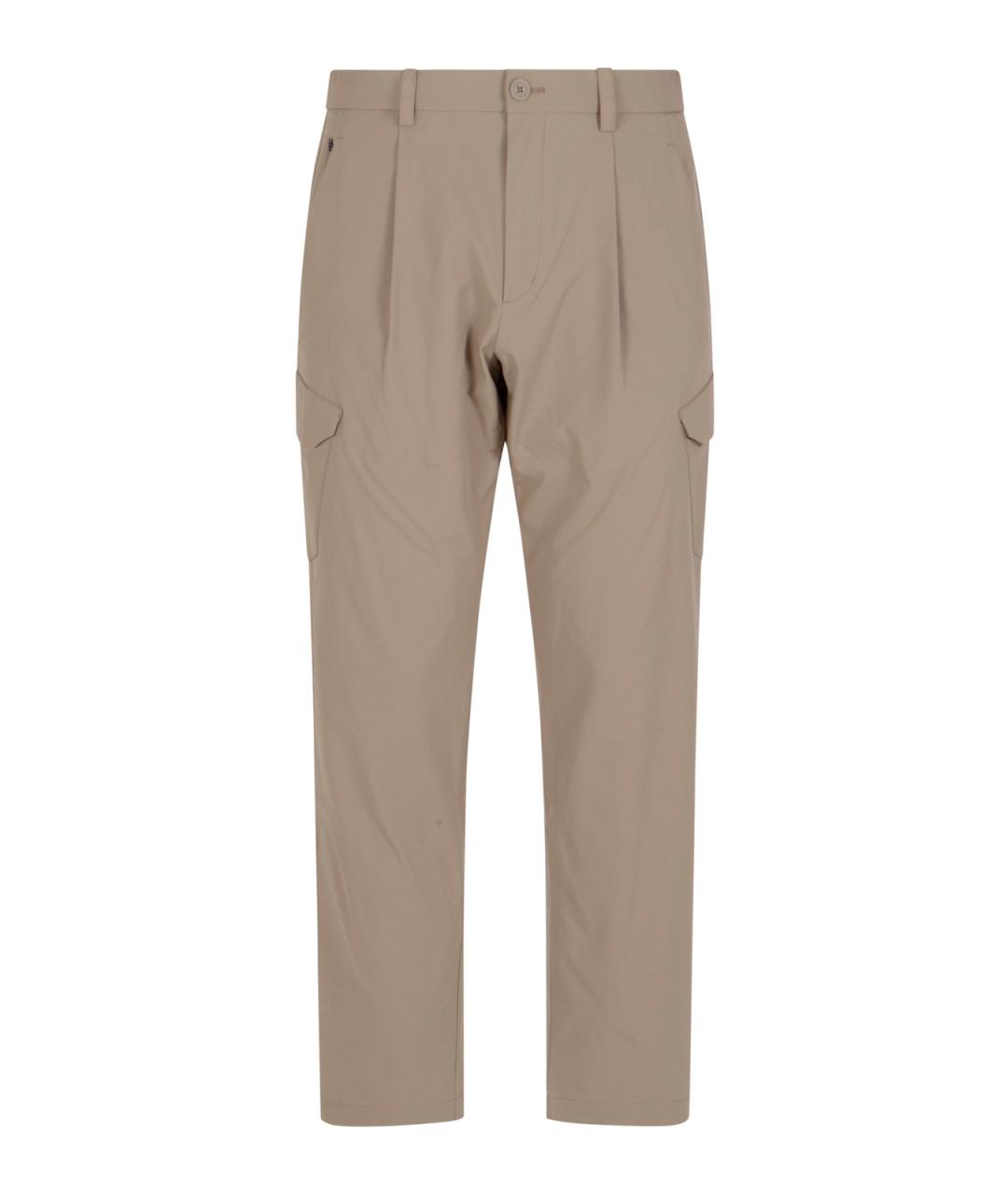 HERNO Серые полиэстеровые повседневные брюки, фото 1