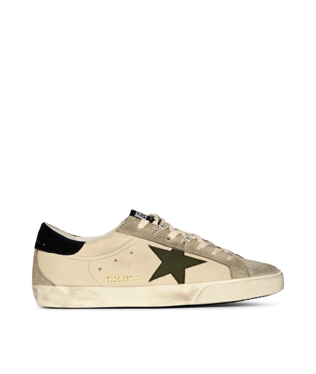 GOLDEN GOOSE Серые синтетические низкие кроссовки / кеды, фото 1
