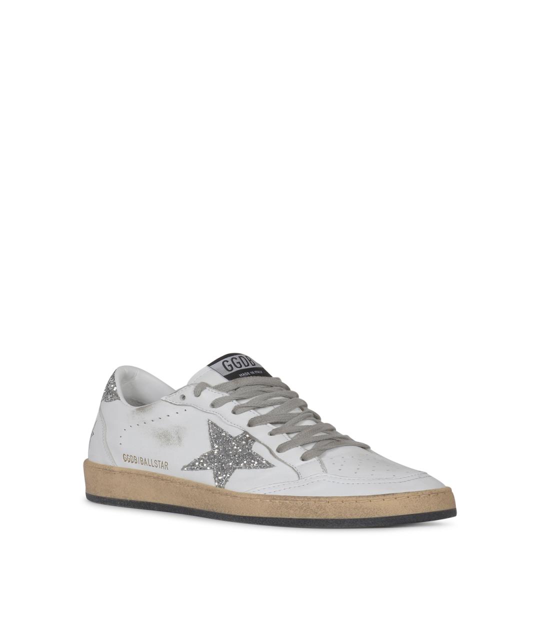 GOLDEN GOOSE Белые кожаные кроссовки, фото 2