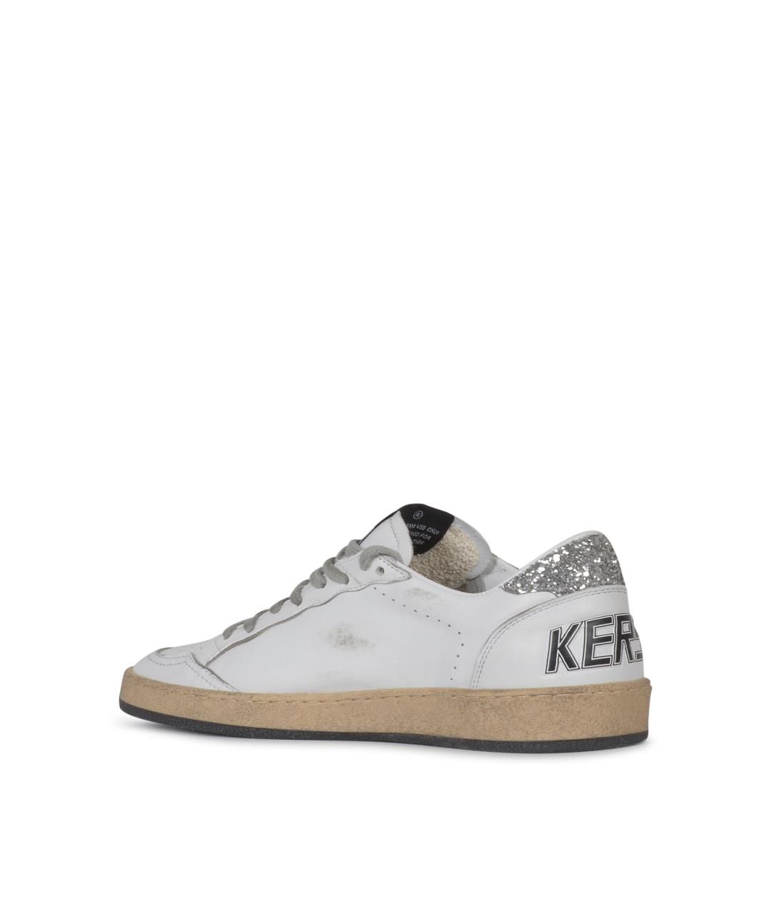 GOLDEN GOOSE Белые кожаные кроссовки, фото 3