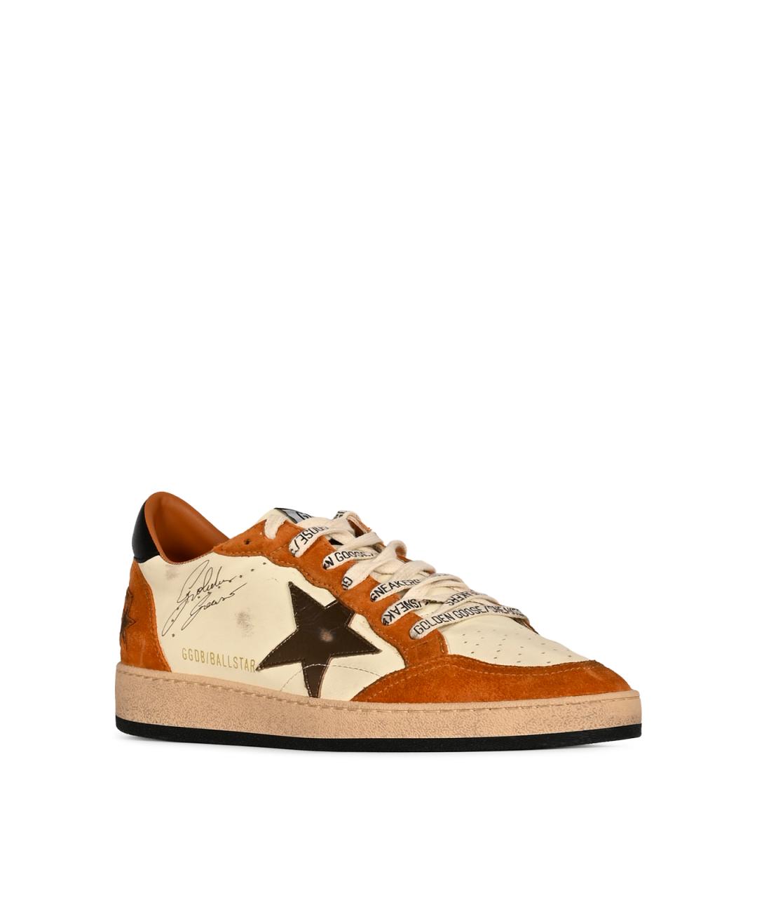 GOLDEN GOOSE Мульти кожаные низкие кроссовки / кеды, фото 2