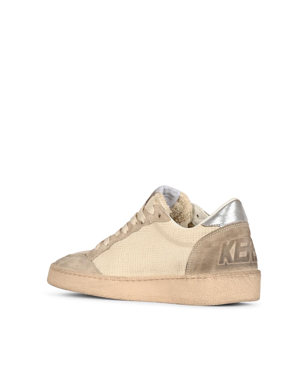 GOLDEN GOOSE Бежевые синтетические кроссовки, фото 3