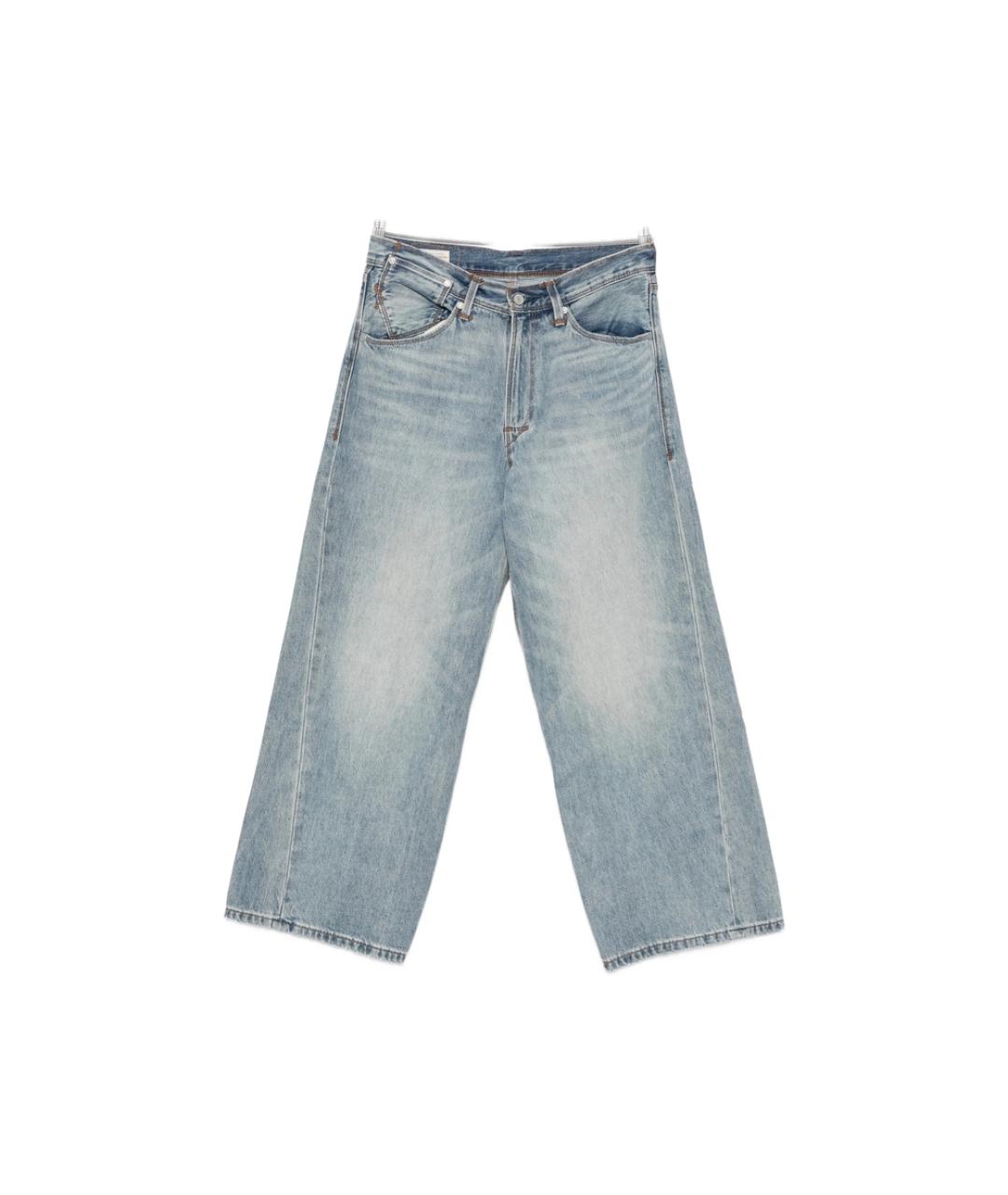LEVI'S Голубые хлопковые прямые джинсы, фото 1
