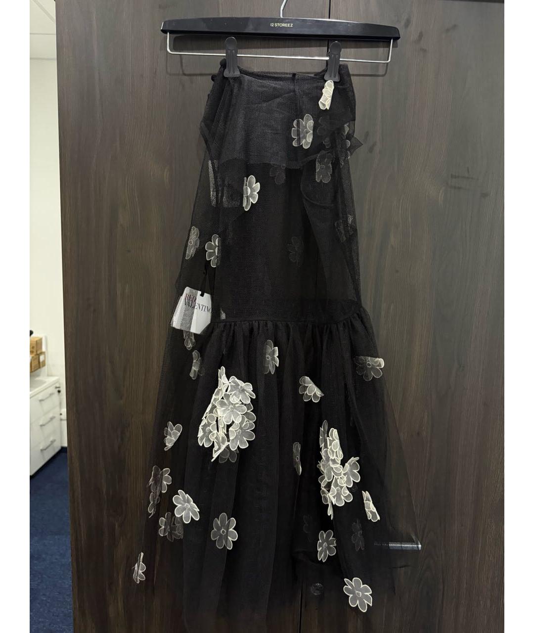 RED VALENTINO Черное полиэстеровое вечернее платье, фото 2