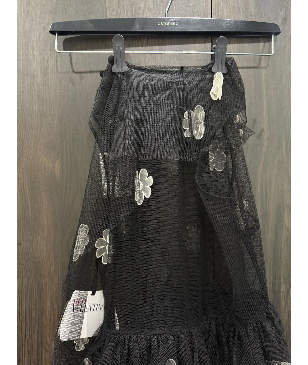 RED VALENTINO Черное полиэстеровое вечернее платье, фото 3