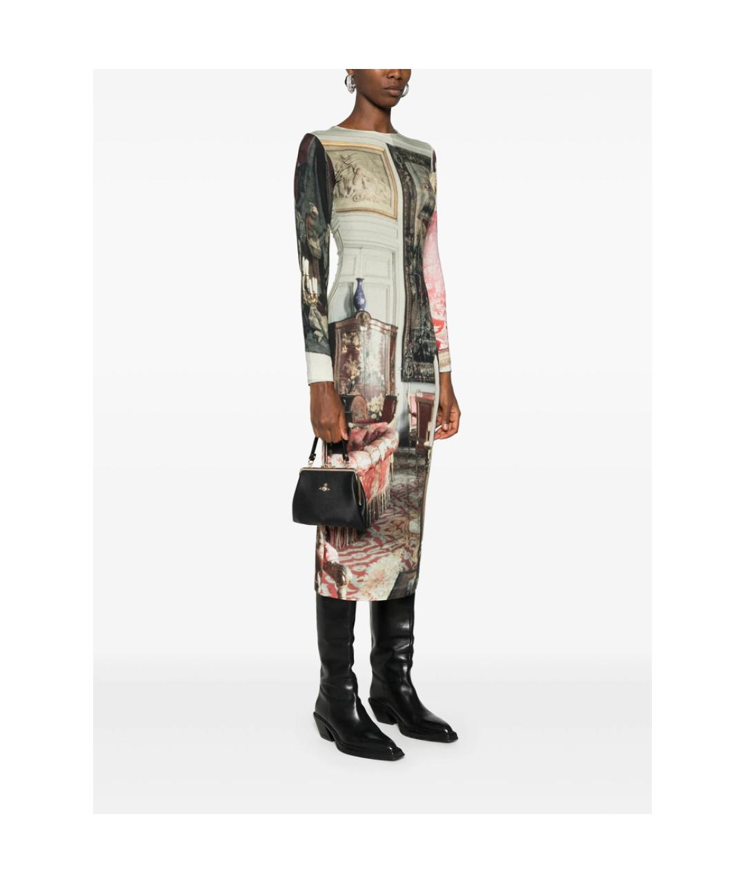 VIVIENNE WESTWOOD Черная сумка тоут из искусственной кожи, фото 3