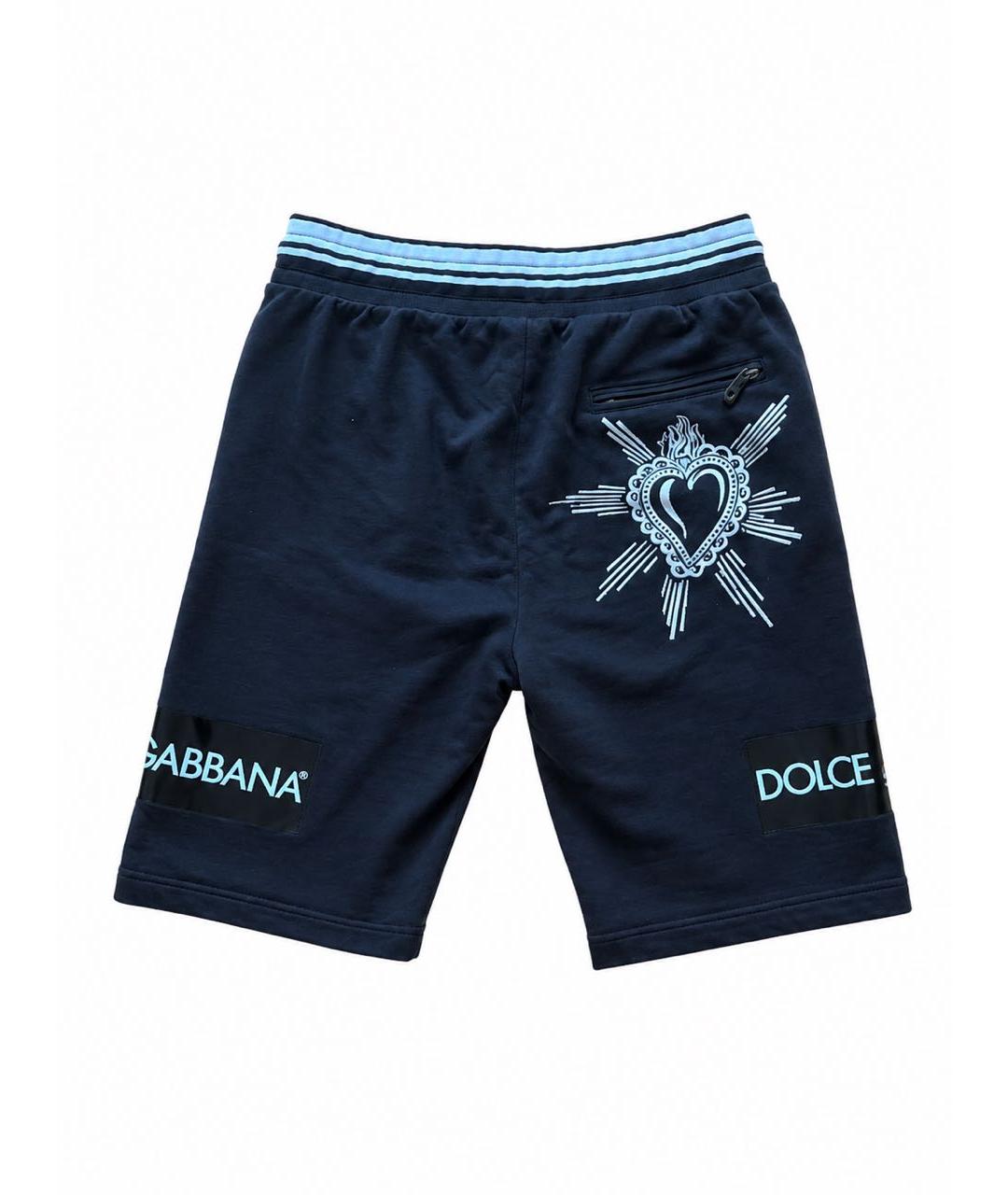 DOLCE&GABBANA Черные хлопковые шорты, фото 2