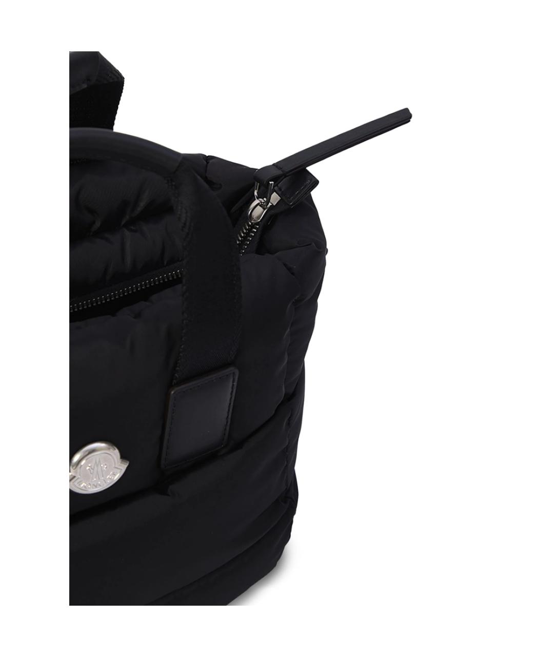 MONCLER Черная хлопковая сумка тоут, фото 2