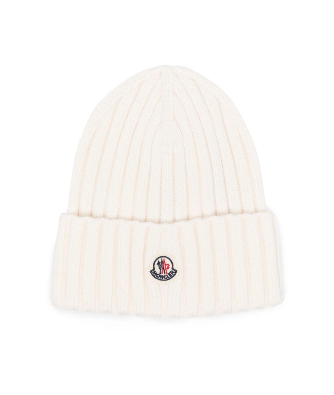 MONCLER Белая шерстяная кепка/бейсболка, фото 1