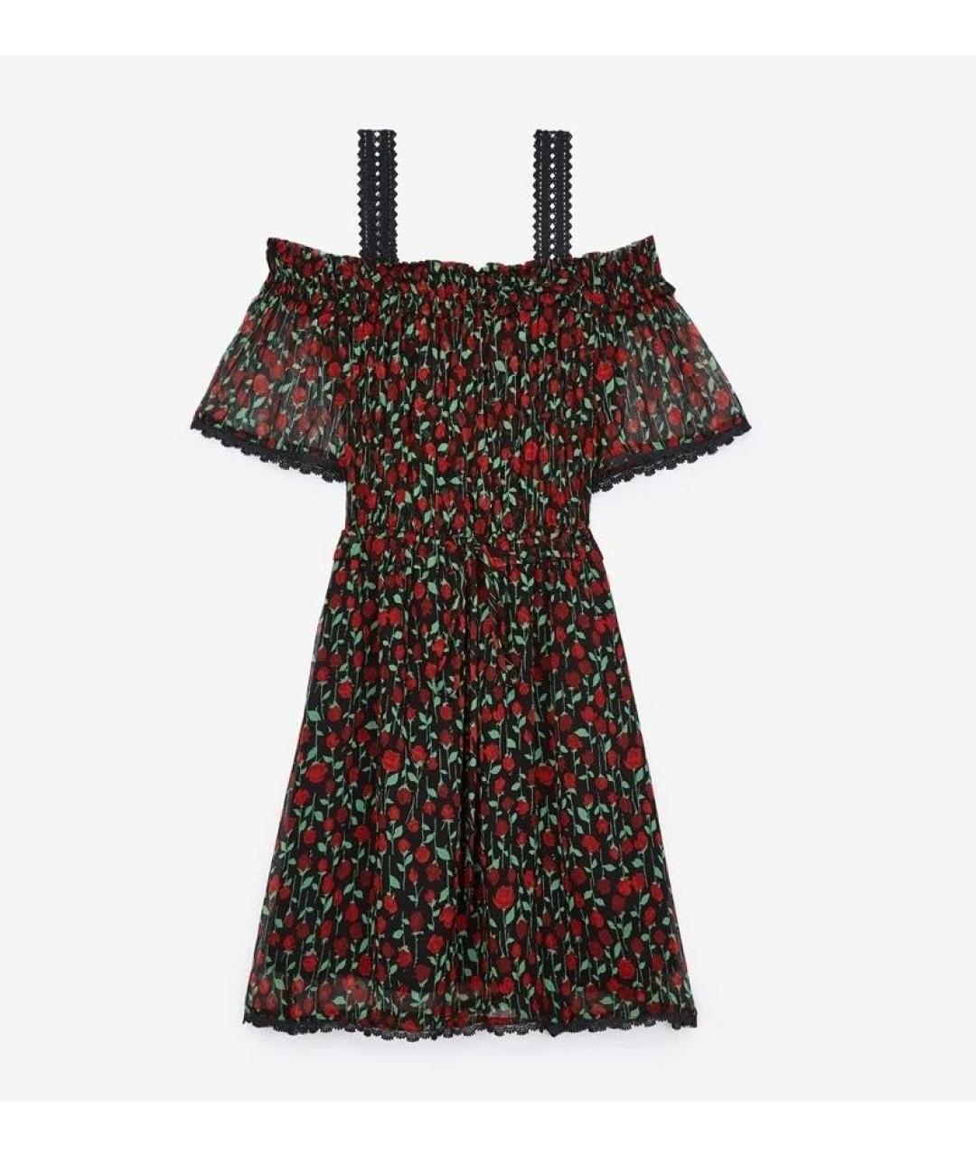 THE KOOPLES Черное вискозное повседневное платье, фото 9