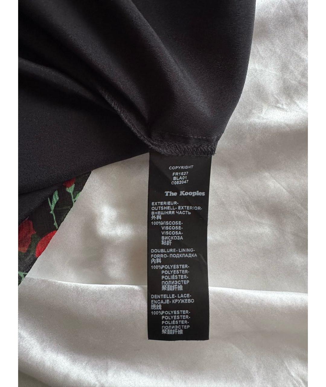 THE KOOPLES Черное вискозное повседневное платье, фото 6
