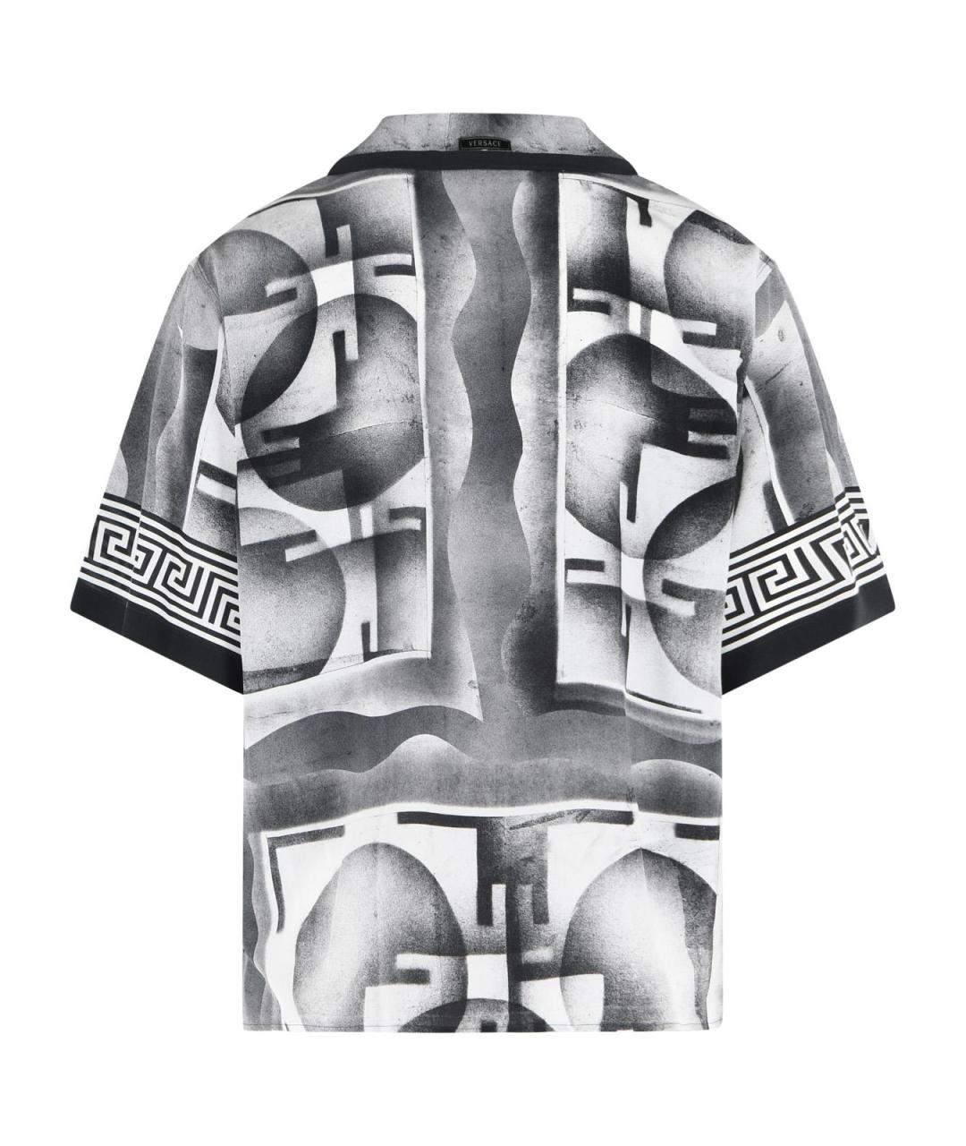VERSACE Черная шелковая кэжуал рубашка, фото 3