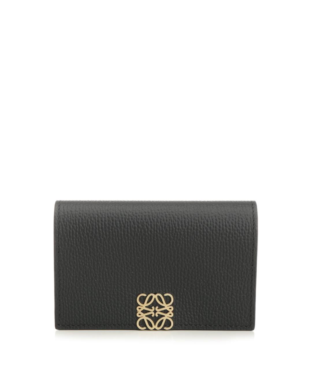 LOEWE Черный кожаный кошелек, фото 1