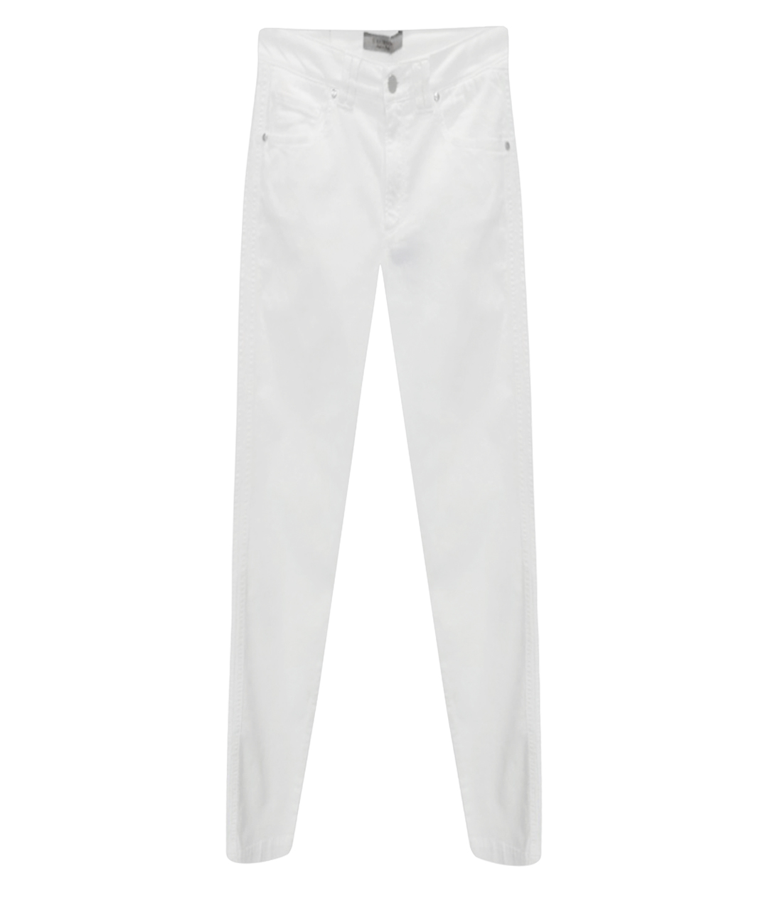 D.EXTERIOR Белые хлопко-эластановые джинсы слим, фото 1