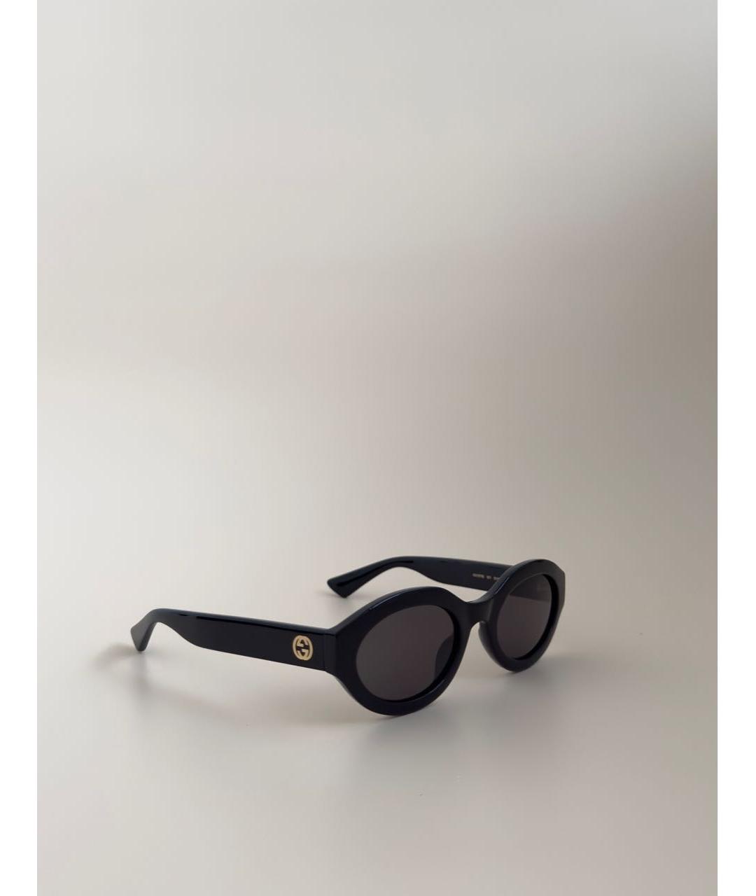 GUCCI Черные пластиковые солнцезащитные очки, фото 2