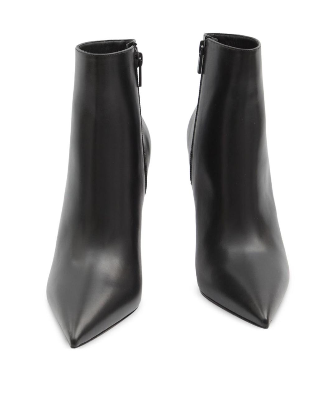 CHRISTIAN LOUBOUTIN Черные кожаные ботильоны, фото 5