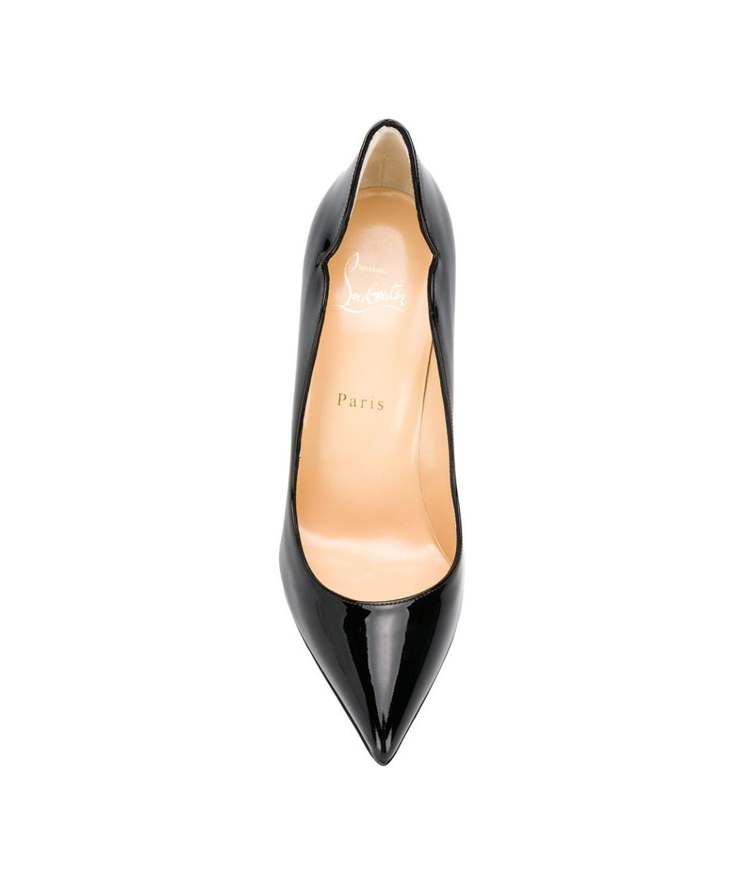 CHRISTIAN LOUBOUTIN Черные кожаные туфли, фото 4