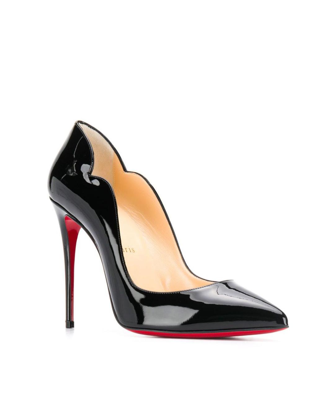 CHRISTIAN LOUBOUTIN Черные кожаные туфли, фото 2