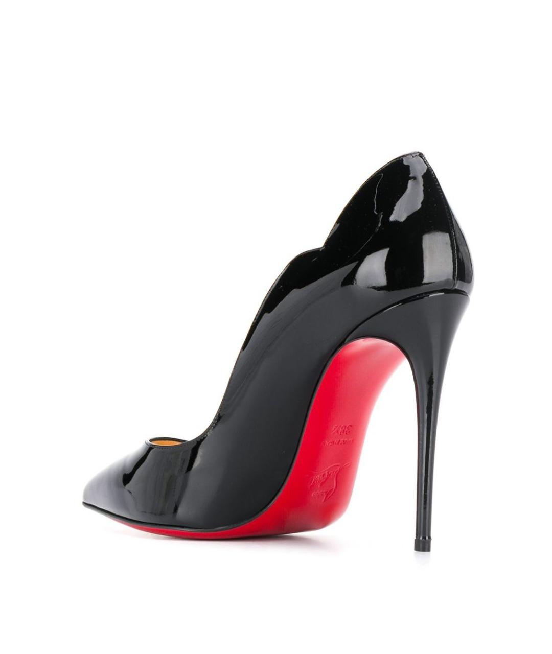 CHRISTIAN LOUBOUTIN Черные кожаные туфли, фото 3