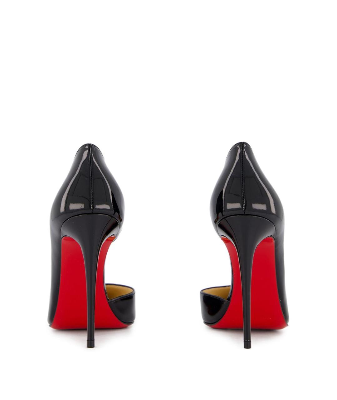 CHRISTIAN LOUBOUTIN Черные кожаные туфли, фото 2