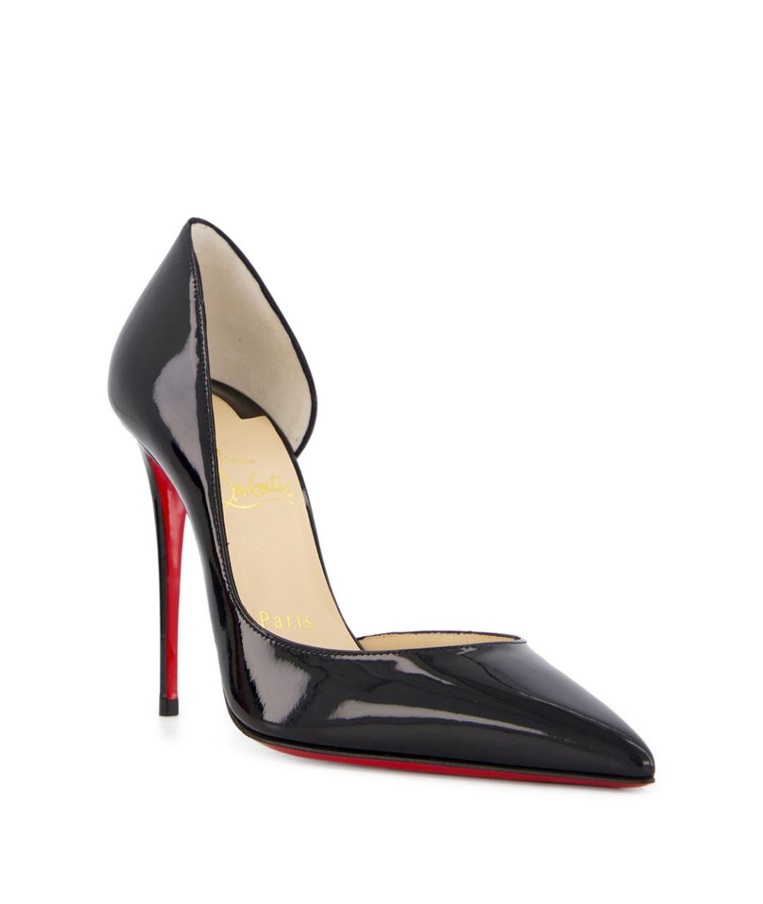 CHRISTIAN LOUBOUTIN Черные кожаные туфли, фото 5