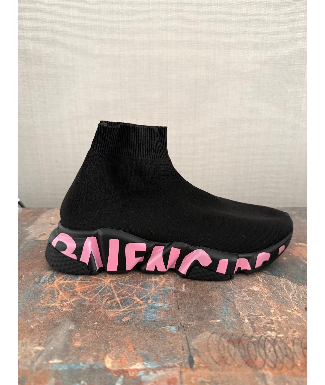 BALENCIAGA Черные текстильные кроссовки, фото 8