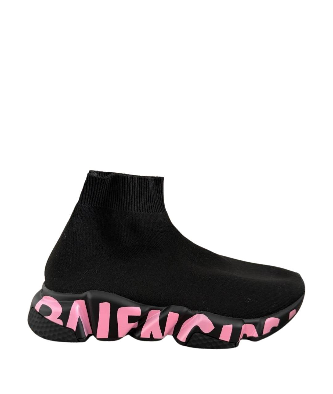 BALENCIAGA Черные текстильные кроссовки, фото 1