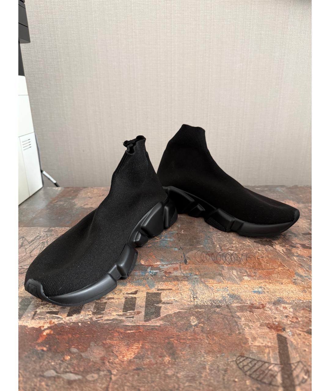 BALENCIAGA Черные текстильные кроссовки, фото 6