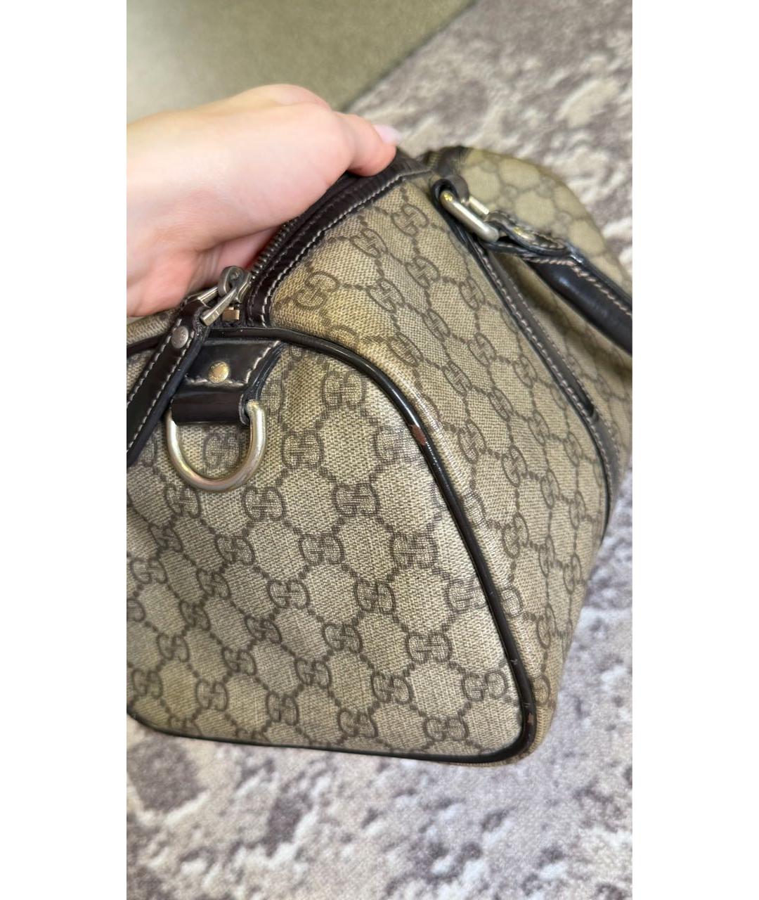 GUCCI Бежевая канва сумка тоут, фото 5