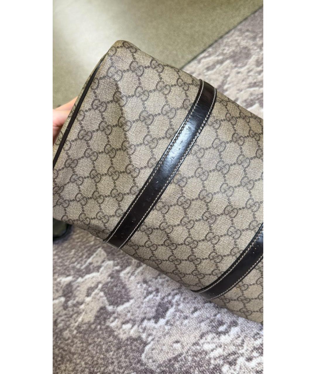 GUCCI Бежевая канва сумка тоут, фото 8