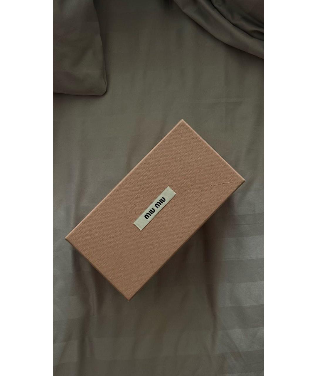 MIU MIU Фиолетовые пластиковые солнцезащитные очки, фото 4