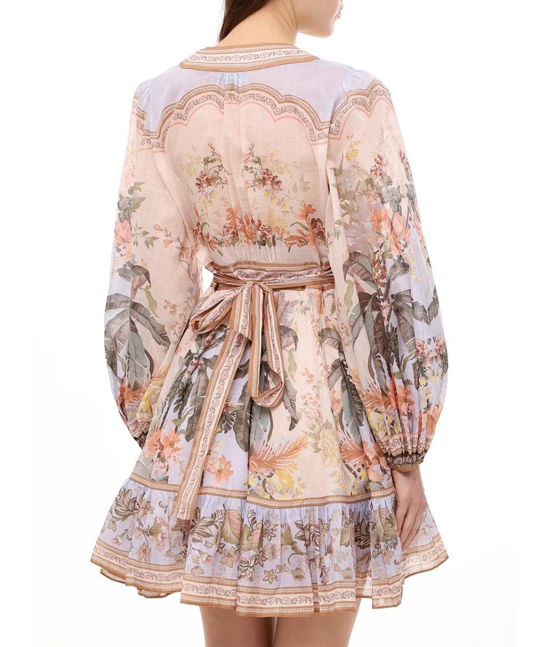 ZIMMERMANN Мульти хлопковое повседневное платье, фото 2