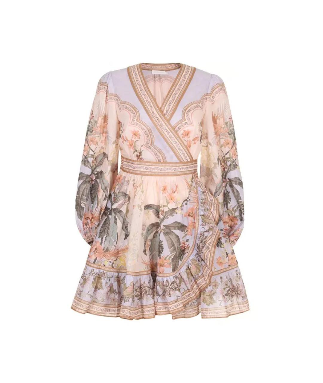 ZIMMERMANN Мульти хлопковое повседневное платье, фото 1