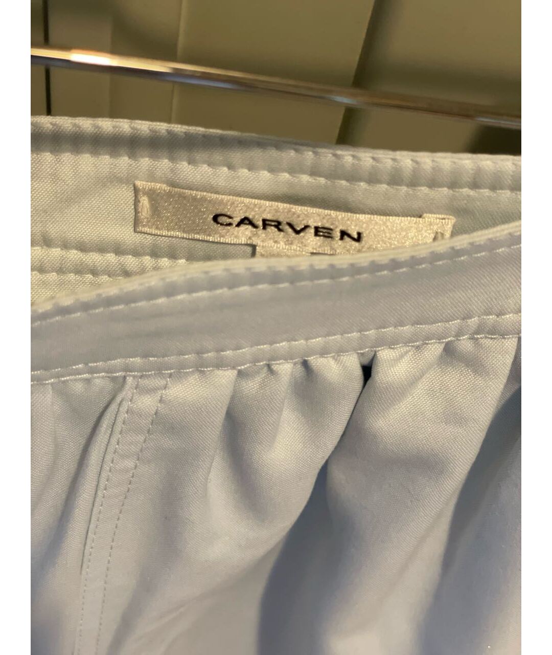 CARVEN Голубые хлопковые шорты, фото 4