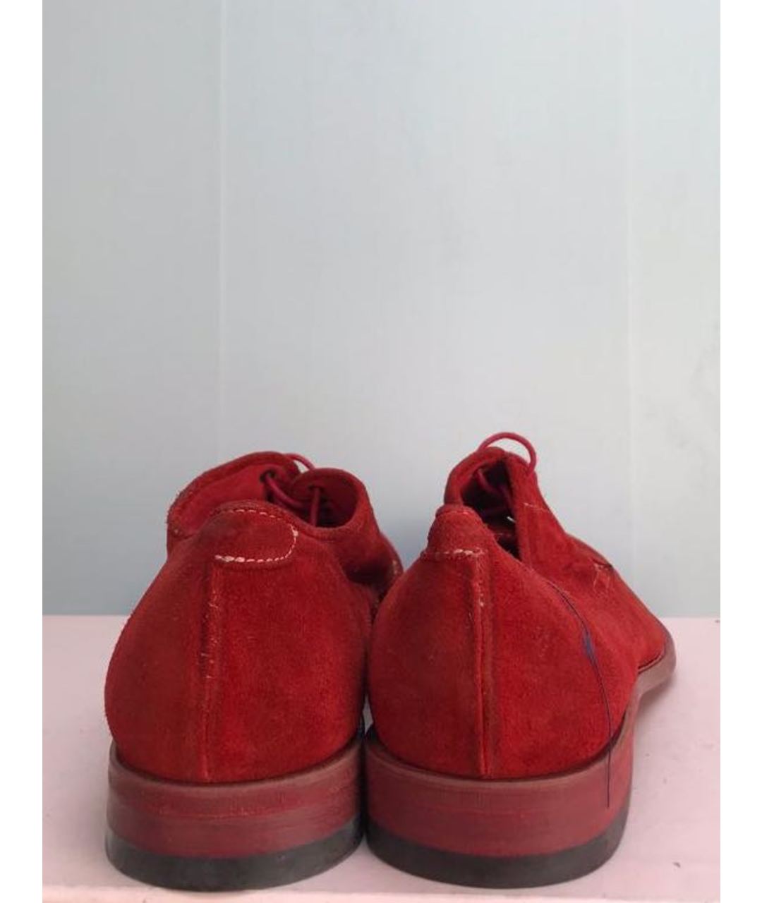 PAUL SMITH Красные замшевые туфли, фото 4