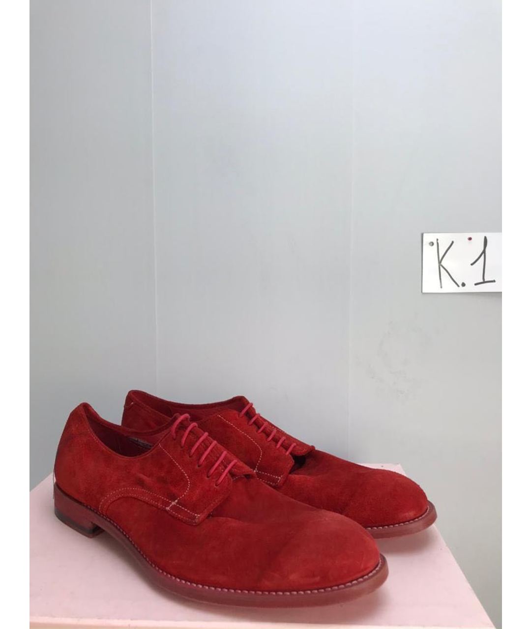 PAUL SMITH Красные замшевые туфли, фото 2